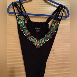 YUKA~SUMMER BLOUSE~ MULTI BEADED~ SIZE MEDIUM